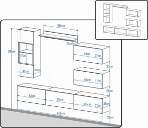 kedvencbutor.hu-Concept 26 modern nappali bűtor méretek